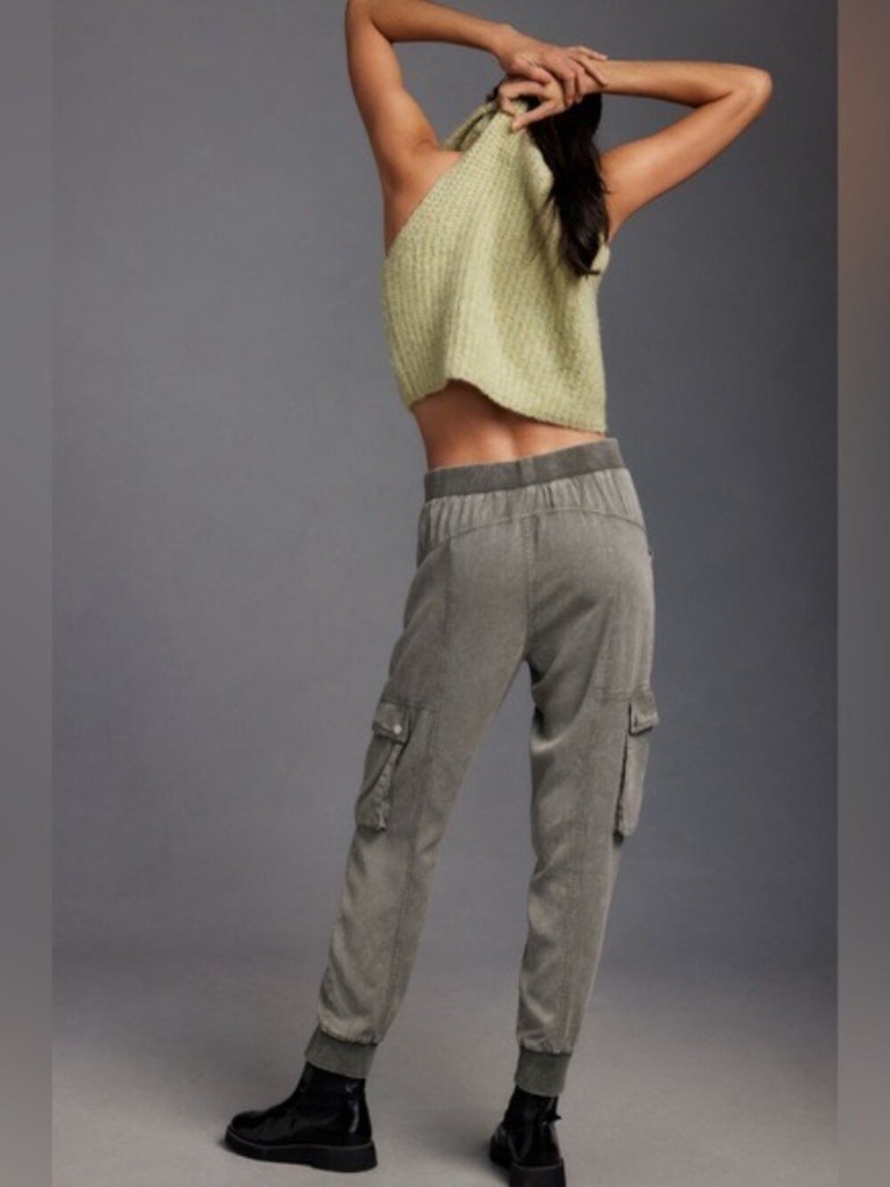 Anthropologie "olive" Joggers XS (grey) - Picture 4 of 10